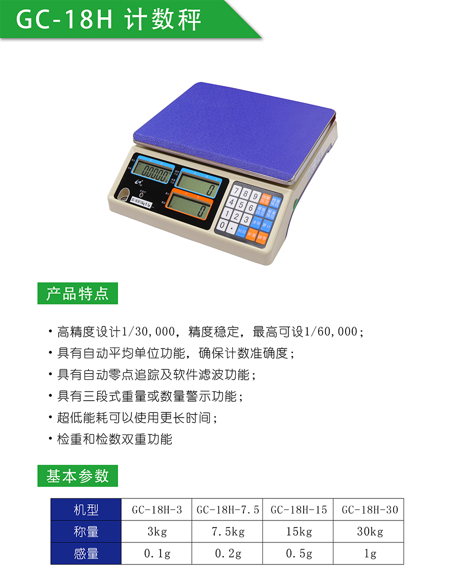 GC-18計數桌秤